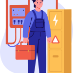Professional home inspector conducting thorough electrical system evaluation using digital inspection tools in Calgary residential property during comprehensive pre-purchase assessment